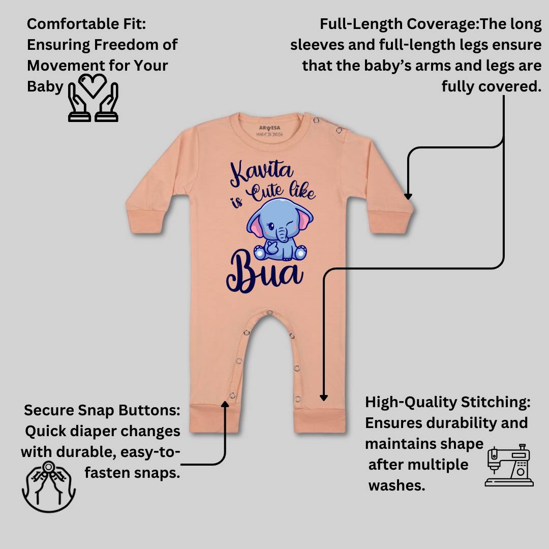 Arvesa Cute Like My Bua Baby Boy & Girl Dress