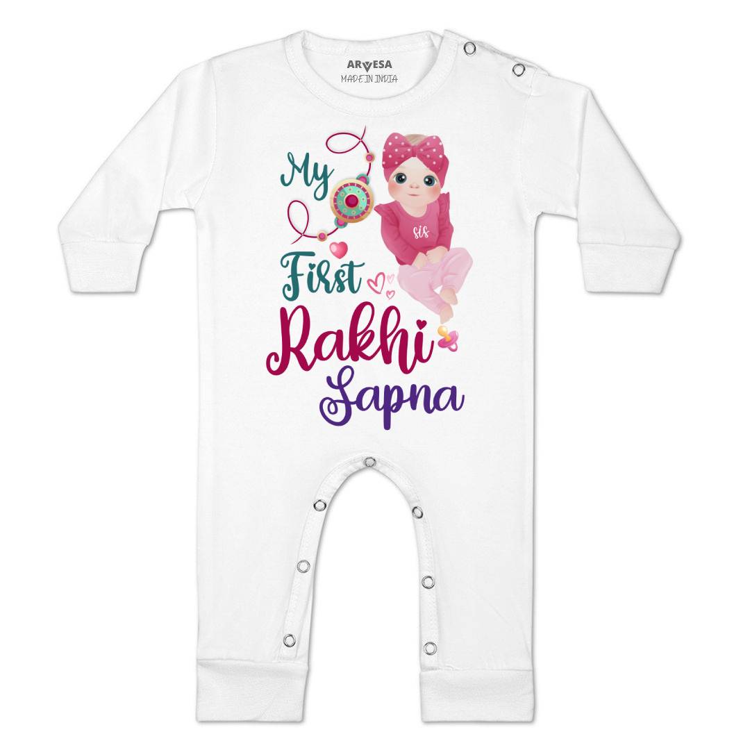 Arvesa My First Rakhi Baby Boy & Girl Dress