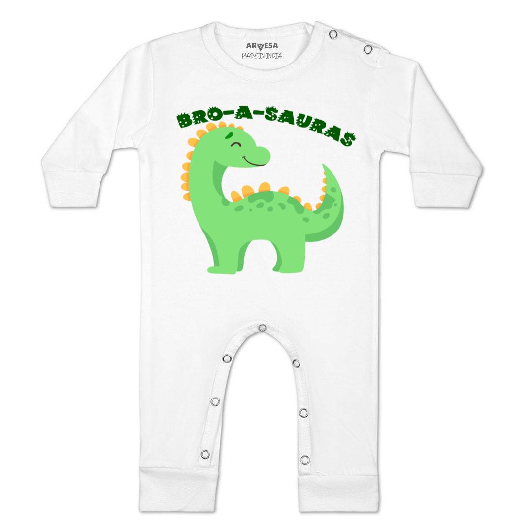Arvesa Bro A Sauras Design-990 White 0-3 Months Jumpsuit for Baby Boy & Girl dress .