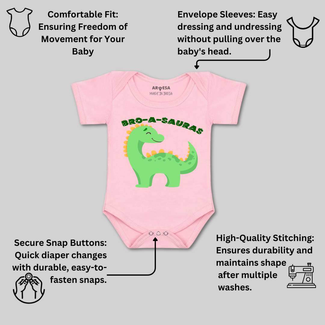 Arvesa Bro A Sauras Design-990 White 0-3 Months Jumpsuit for Baby Boy & Girl dress .