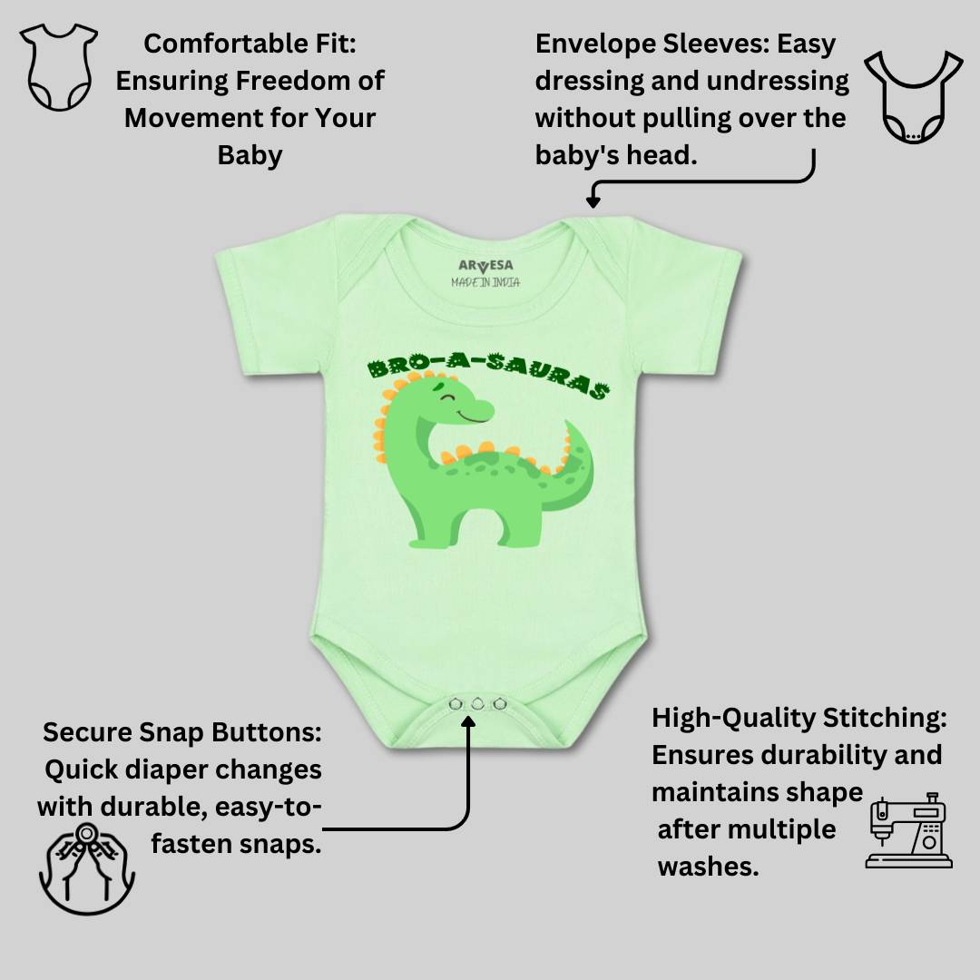 Arvesa Bro A Sauras Design-990 White 0-3 Months Jumpsuit for Baby Boy & Girl dress .