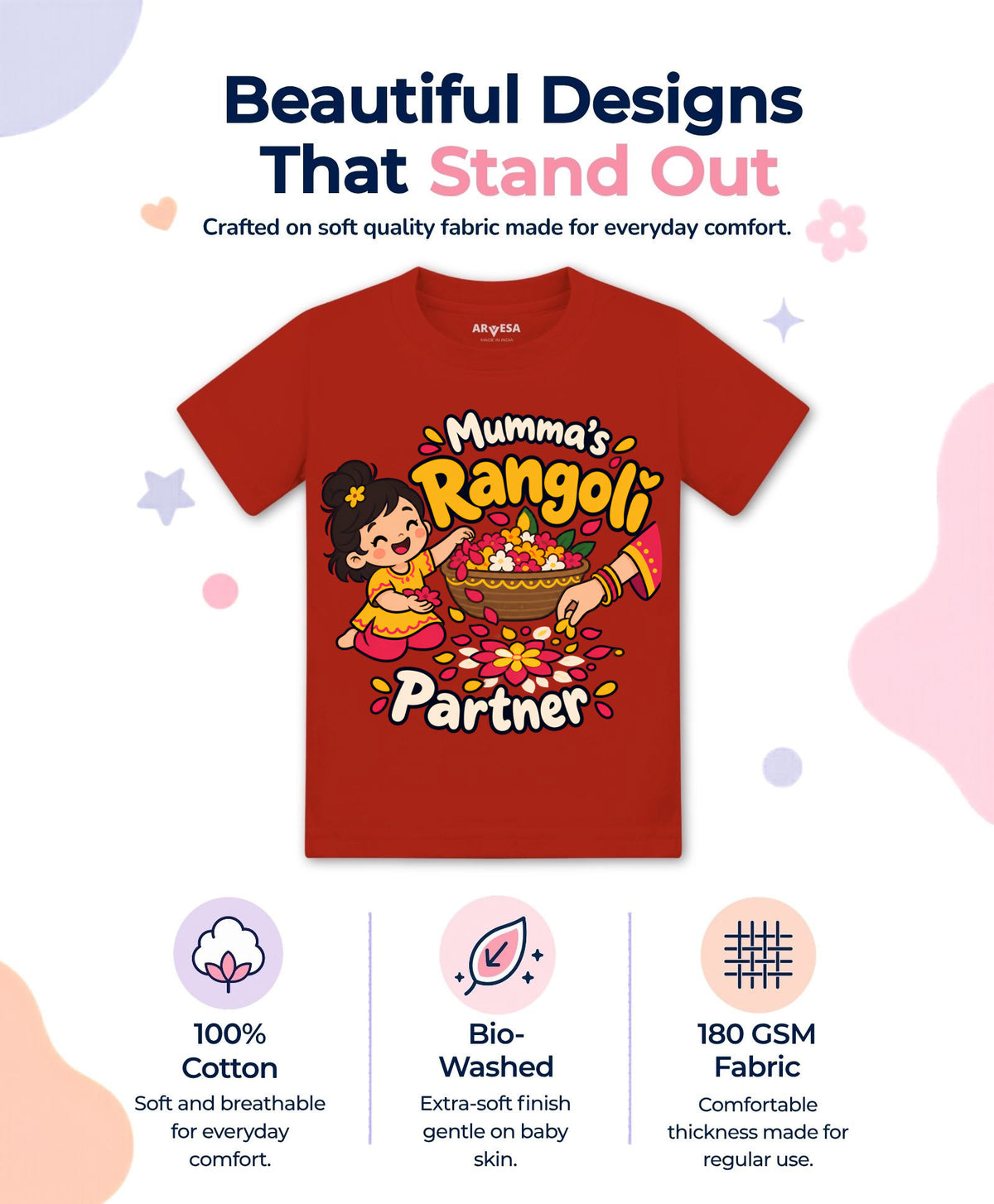 Mumma's Rangoli Partner Diwali - T-shirt