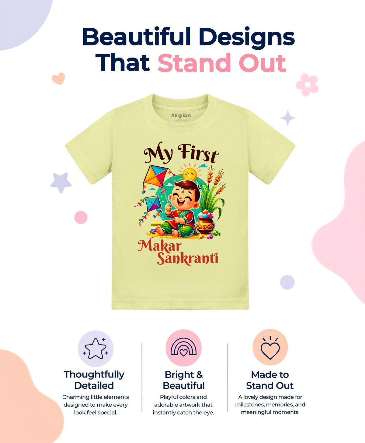 No | My First Makar sankranti - T-shirt