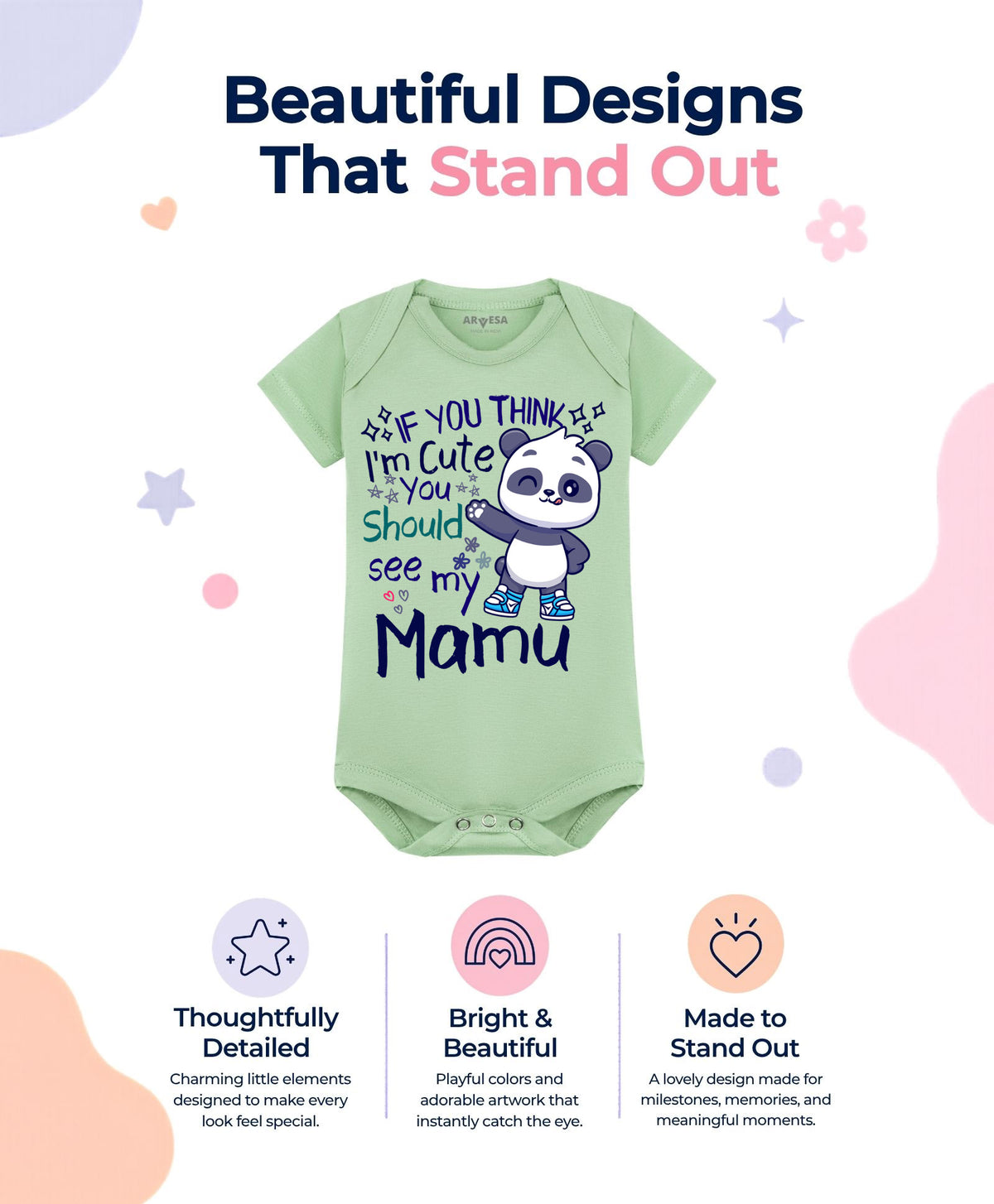 No | I Am Cute You Should See My Mamu - Romper