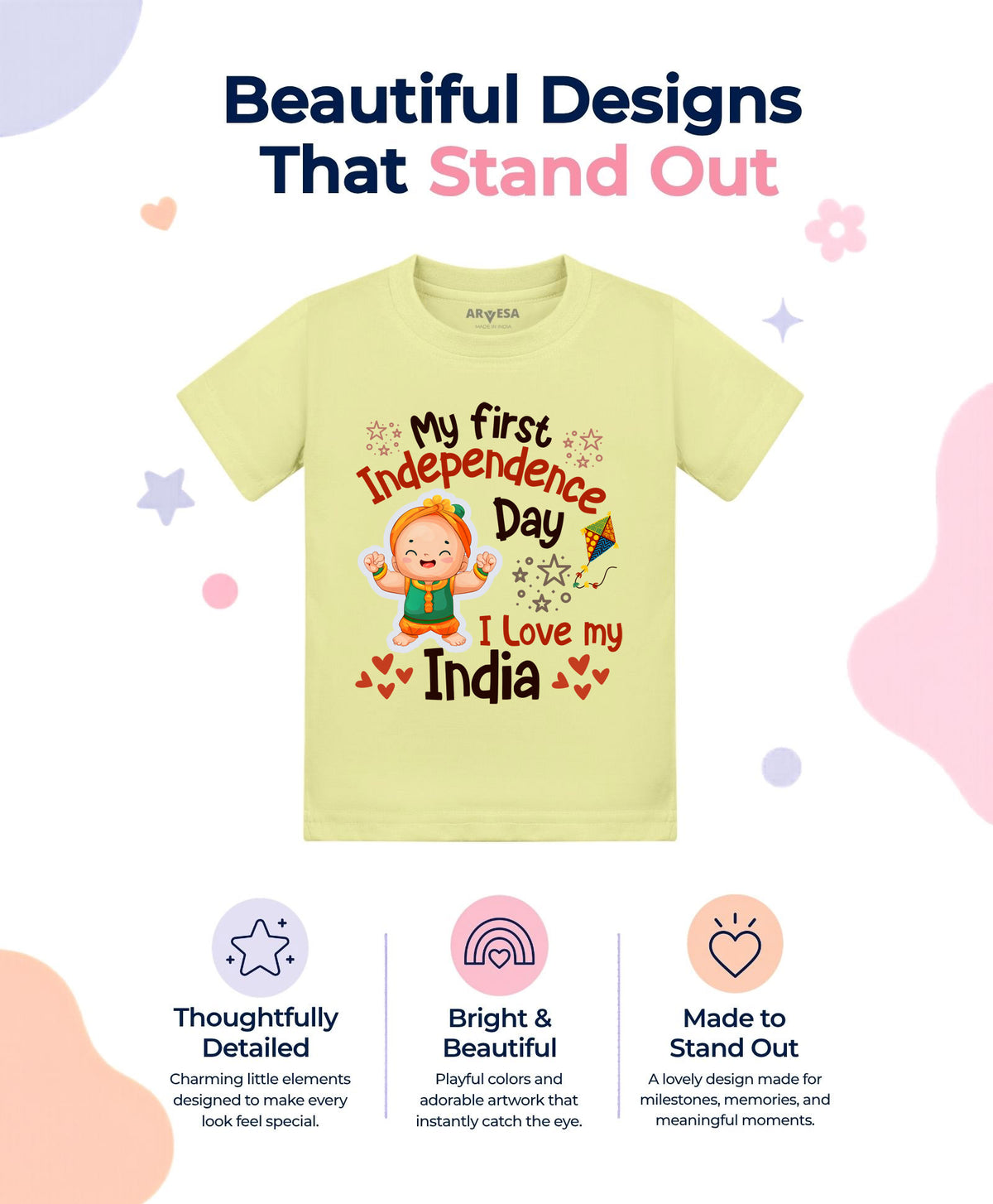 No | My First Independence Day - T-shirt