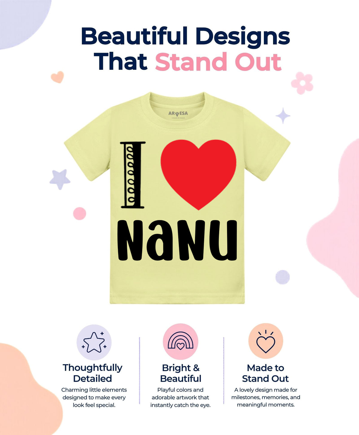 No | I Love Nanu Nana Nani - T-shirt
