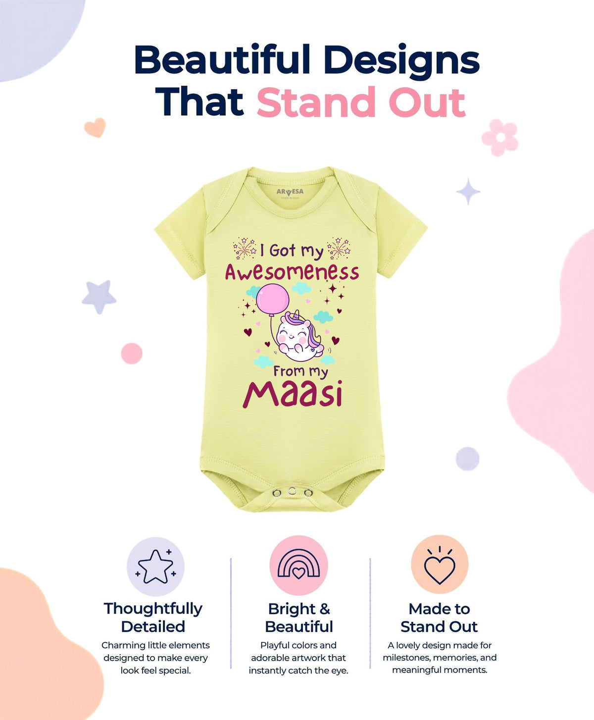 No | I Got Awesomeness From Maasi - Romper