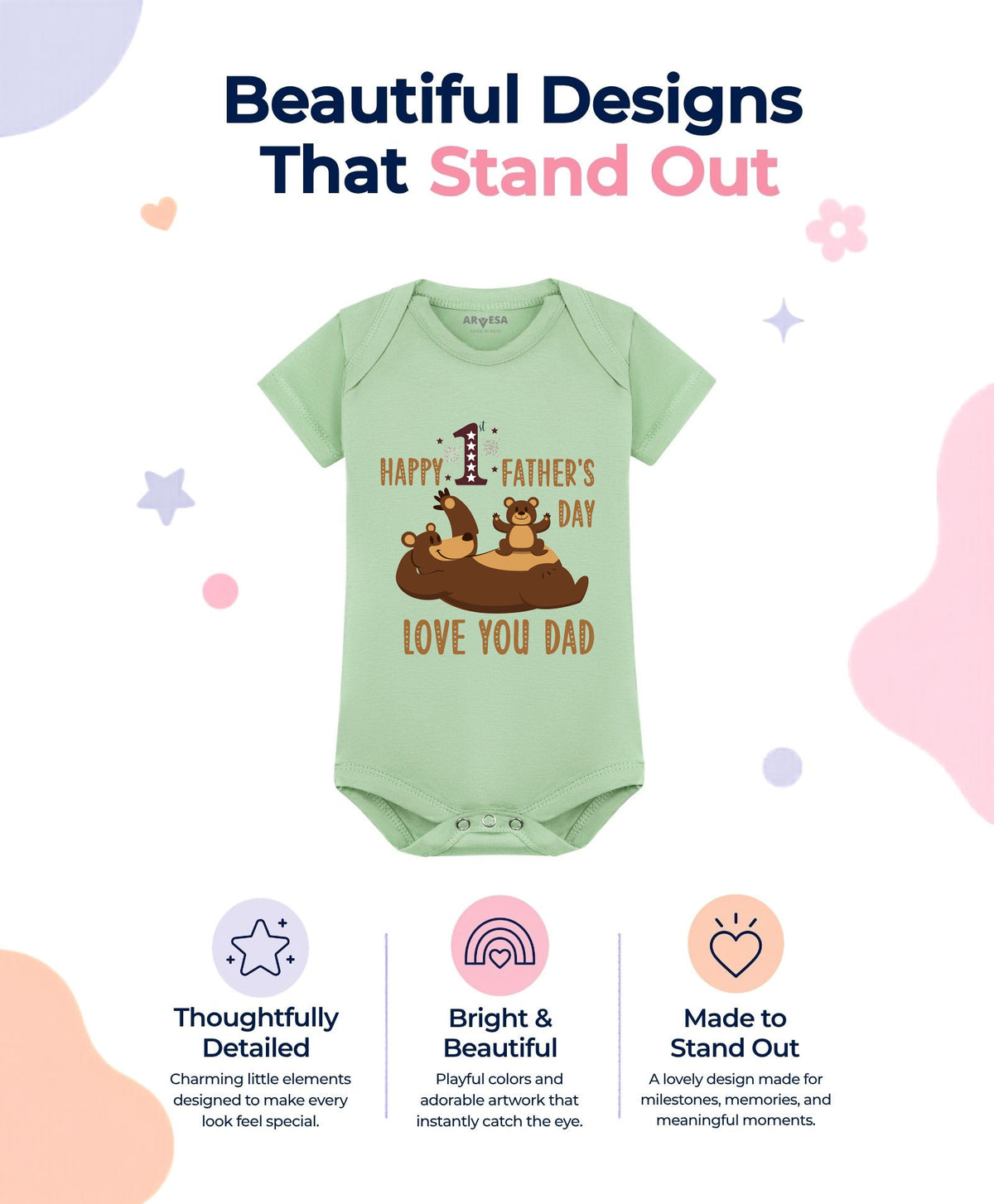 No | Happy Father Days - Romper