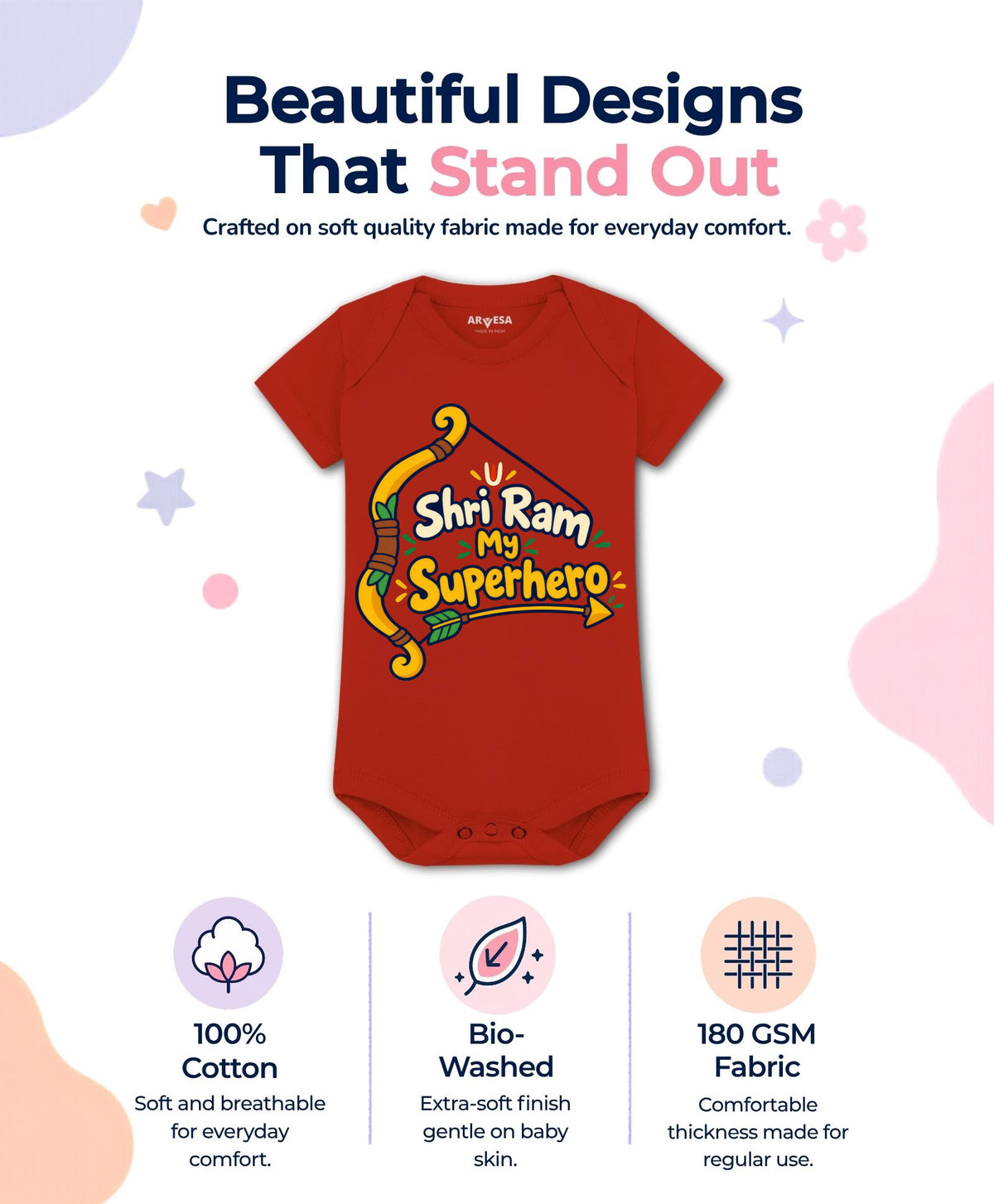 Shri Ram My Superhero Dussehra - Romper