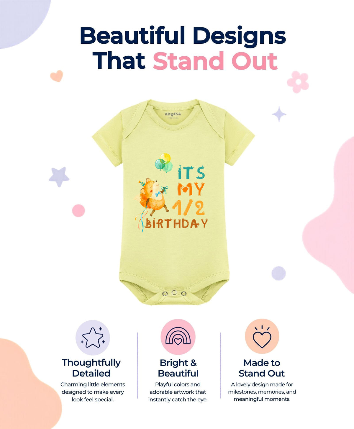 No | Half Birthday - Romper