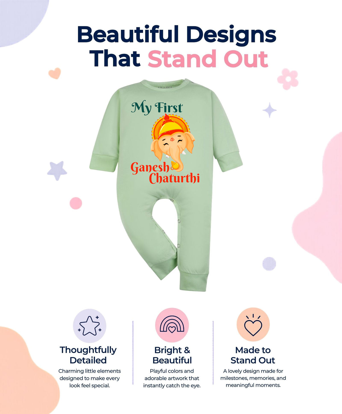 No | My First Ganesh Chaturthi - Jumpsuit