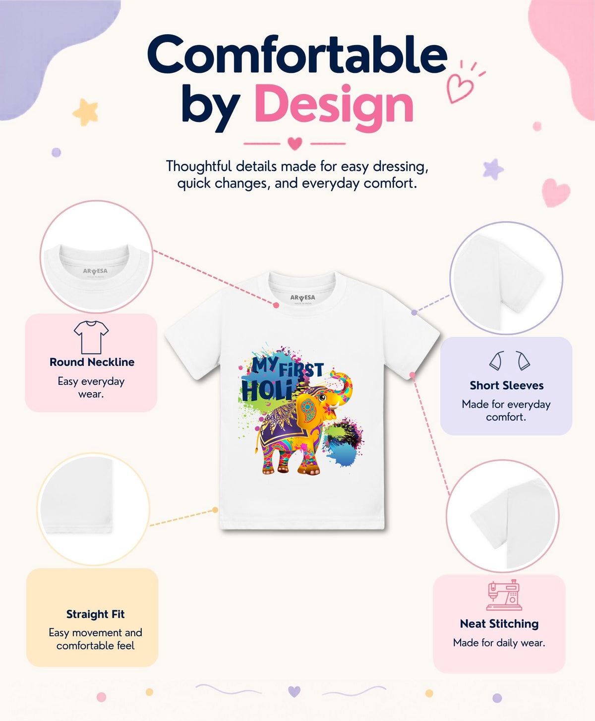 No | My First Holi - T-shirt