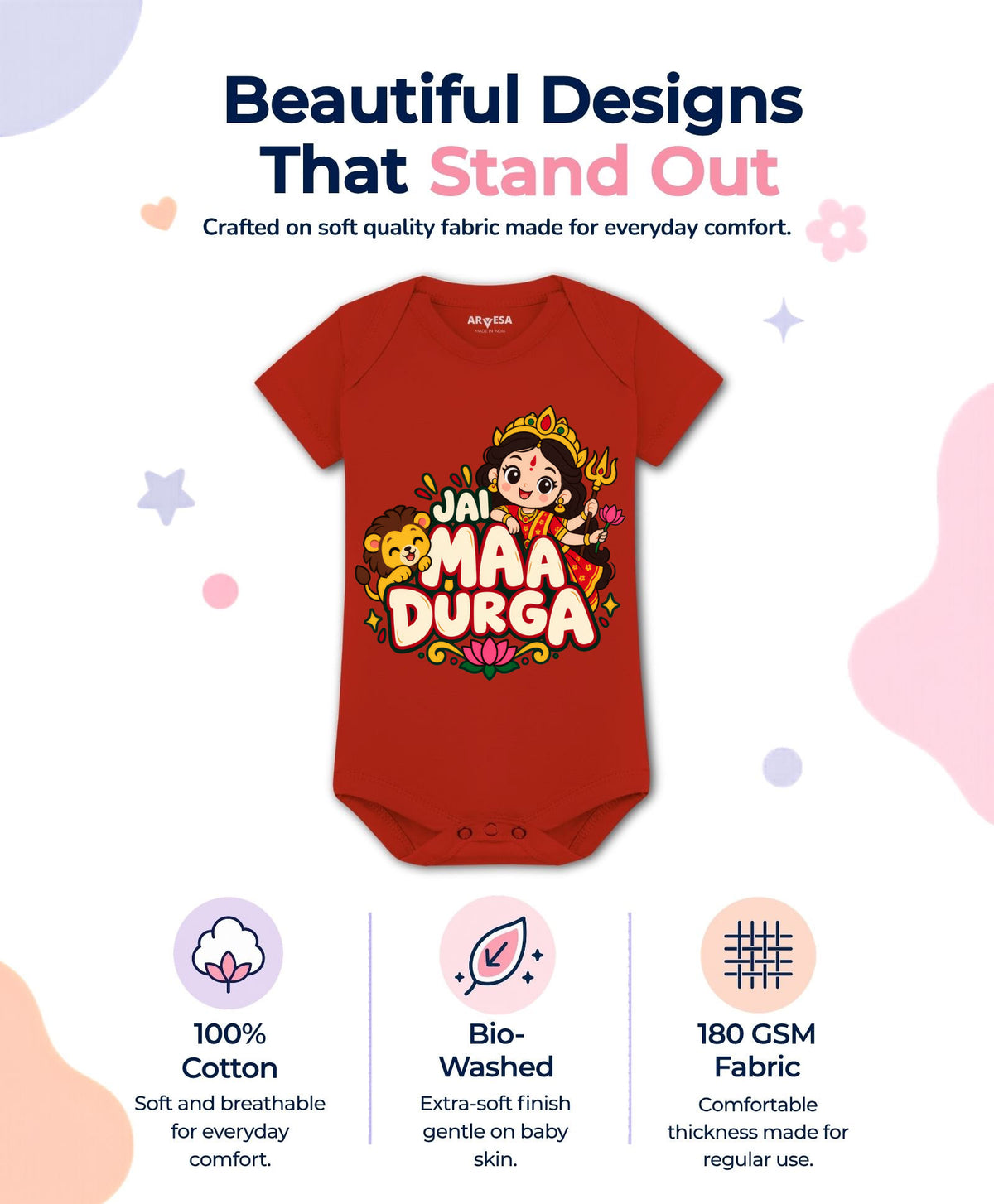 Jai Maa Durga Durga Puja - Romper