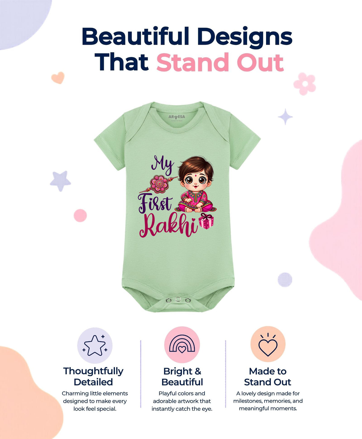 No | My First Rakhi - Romper