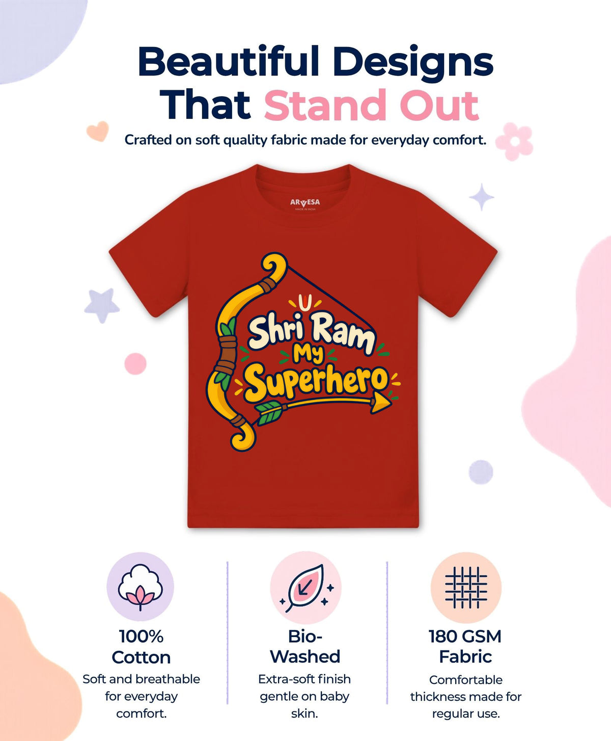 Shri Ram My Superhero Dussehra - T-shirt