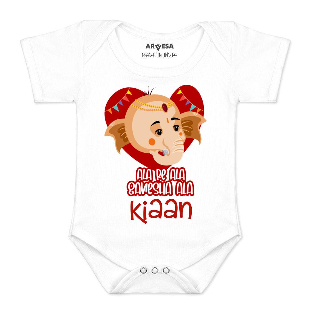 Arvesa My First Ganesh Chaturthi  Baby Boy & Girl Dress