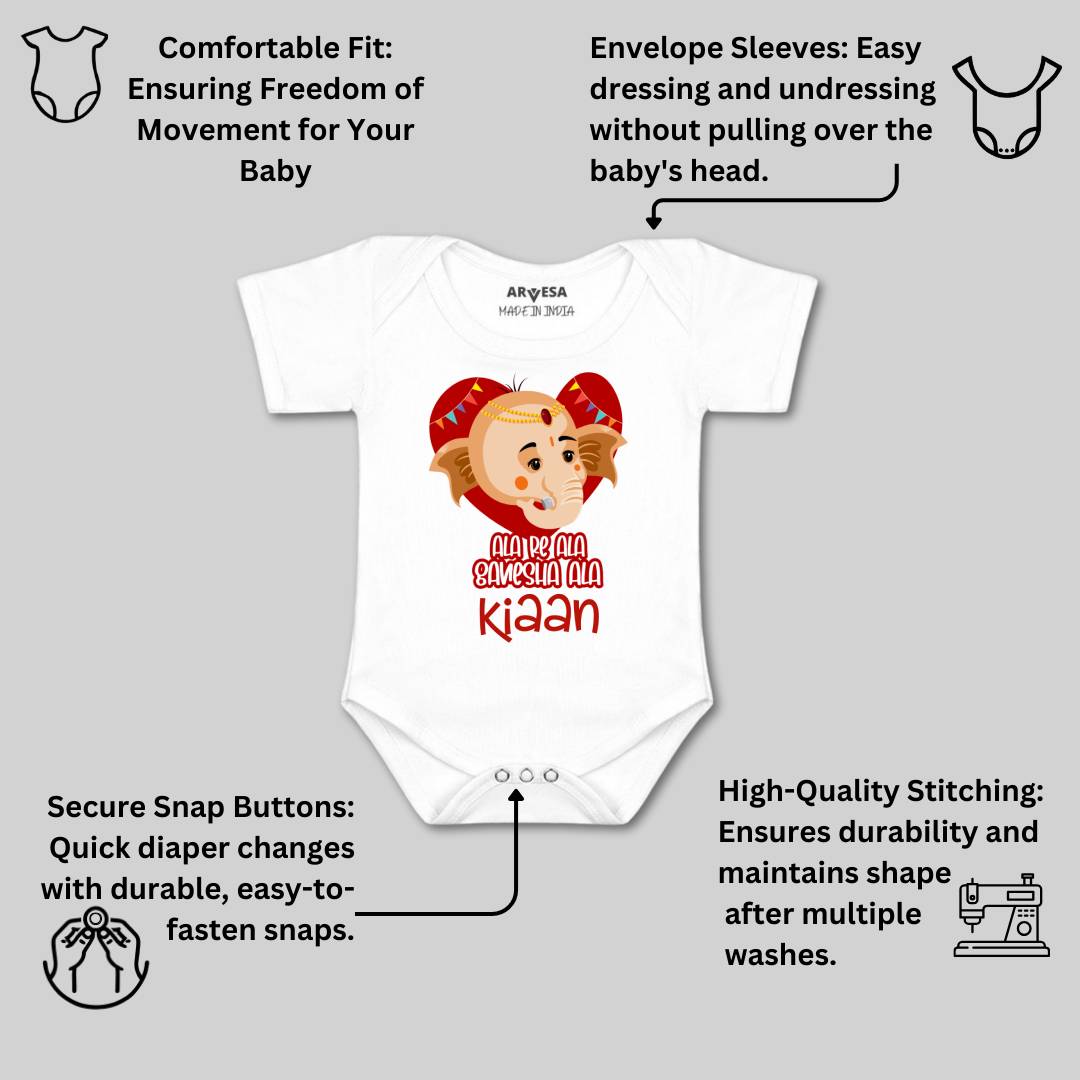 Arvesa My First Ganesh Chaturthi  Baby Boy & Girl Dress