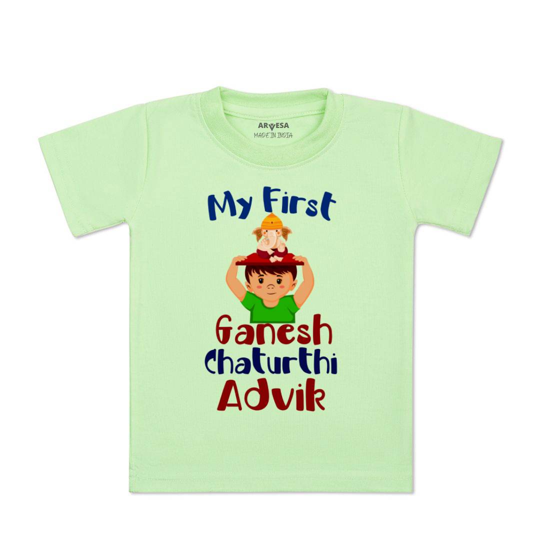 Arvesa My First Ganesh Chaturthi  Baby Boy & Girl Dress