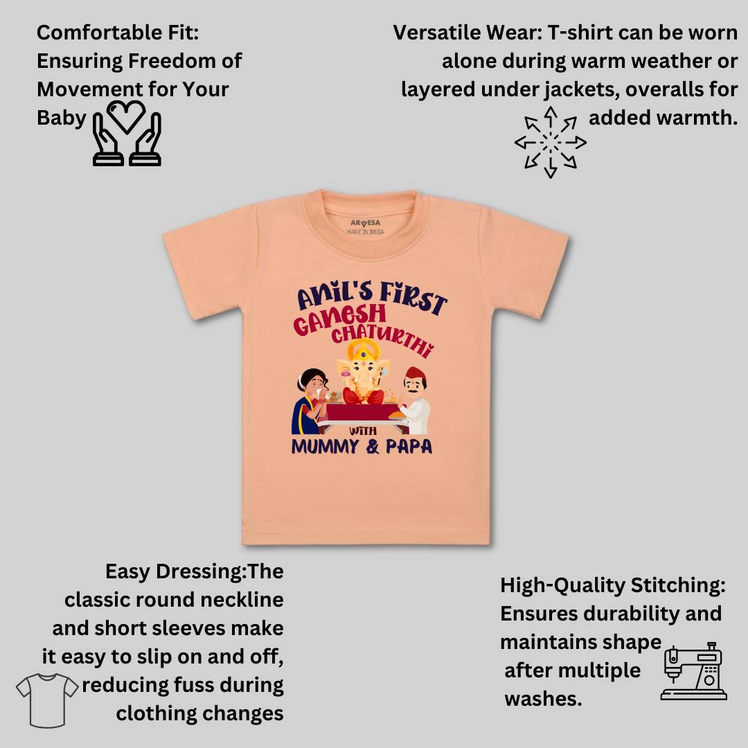 Arvesa My First Ganesh Chaturthi  Baby Boy & Girl Dress