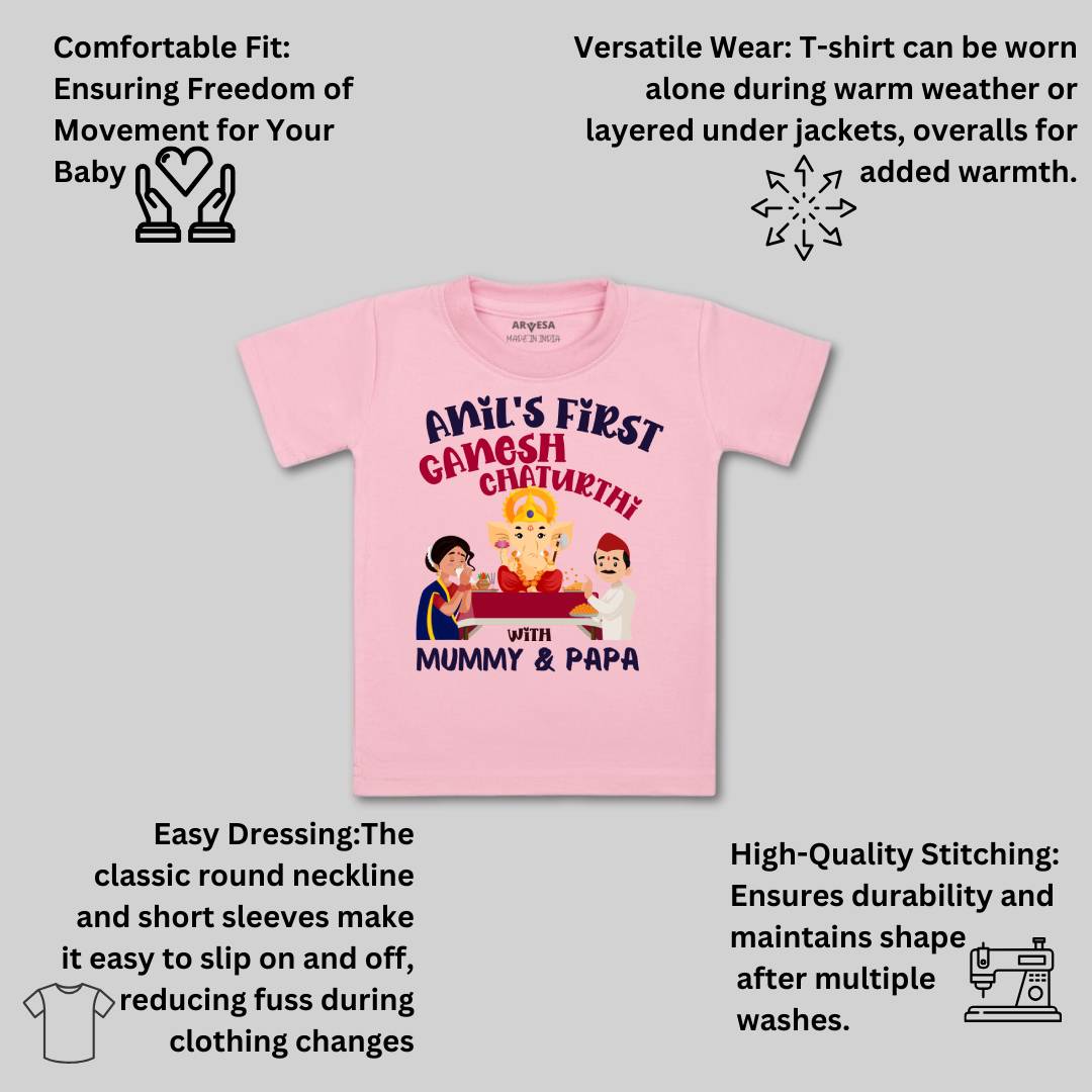 Arvesa My First Ganesh Chaturthi  Baby Boy & Girl Dress