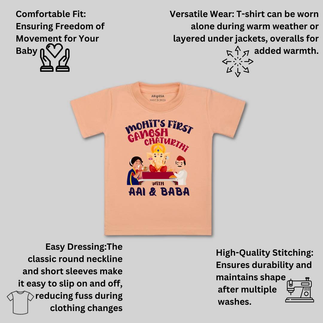 Arvesa My First Ganesh Chaturthi  Baby Boy & Girl Dress