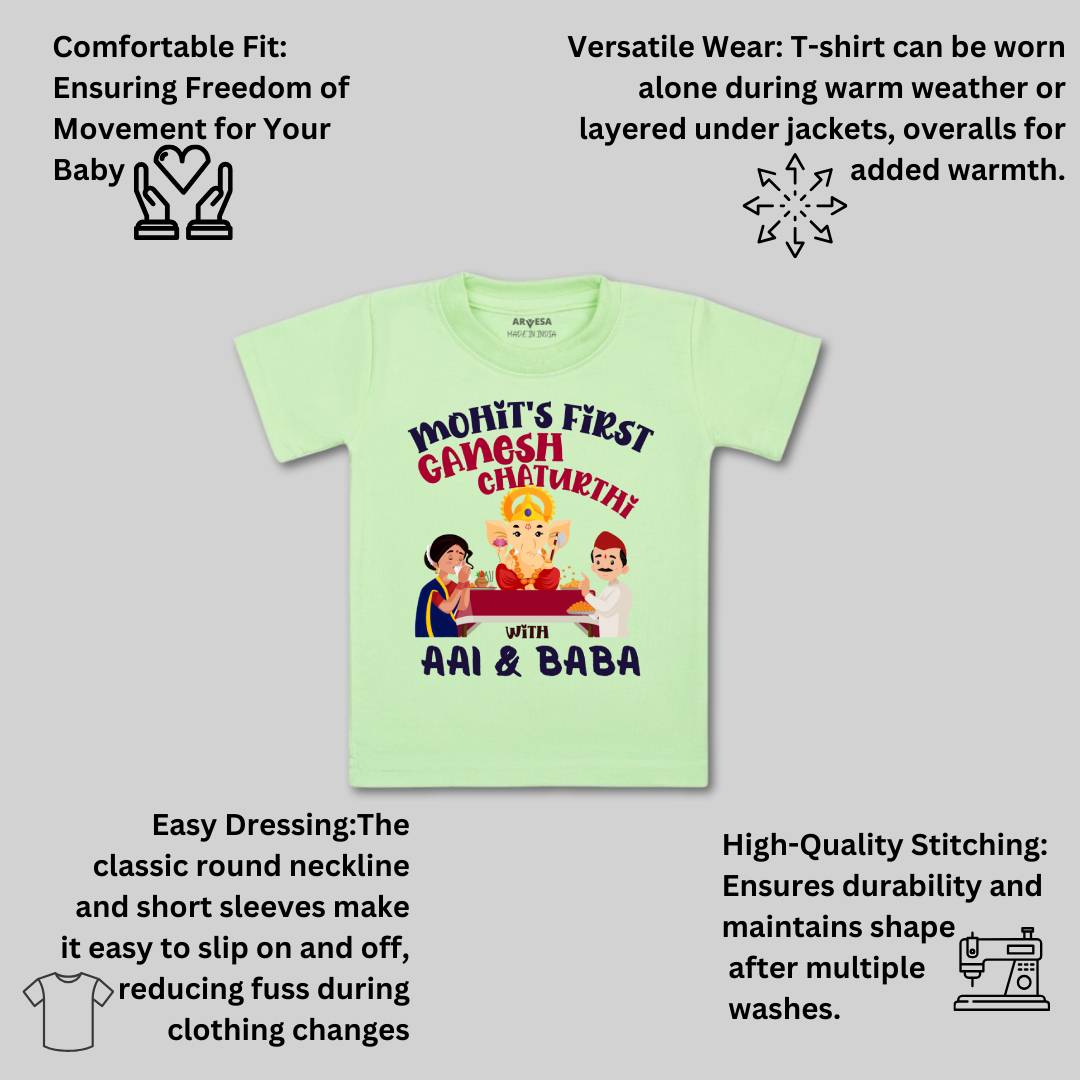 Arvesa My First Ganesh Chaturthi  Baby Boy & Girl Dress