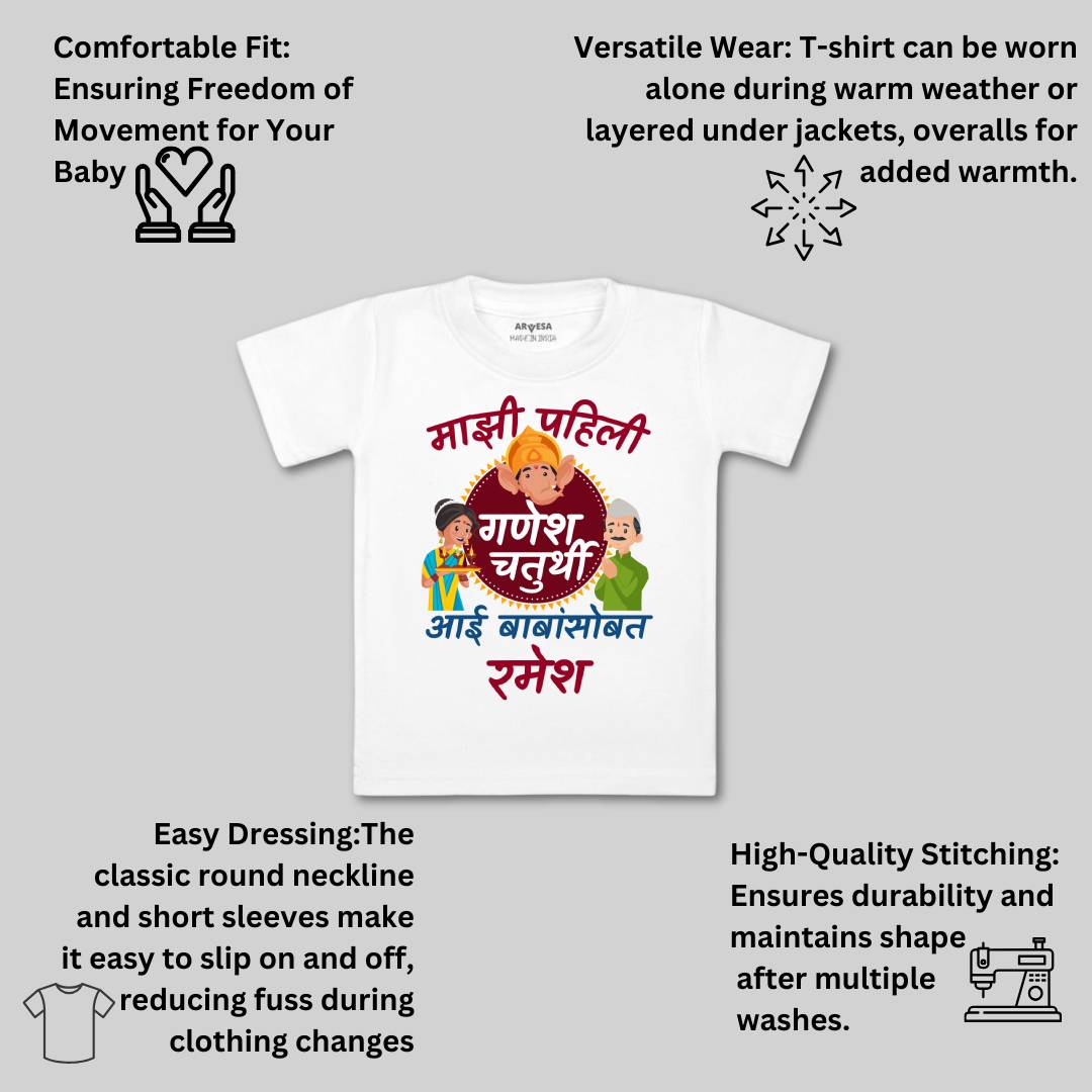 Arvesa My First Ganesh Chaturthi  Baby Boy & Girl Dress