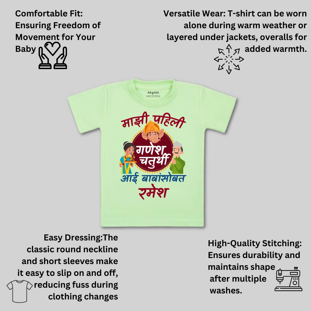 Arvesa My First Ganesh Chaturthi  Baby Boy & Girl Dress