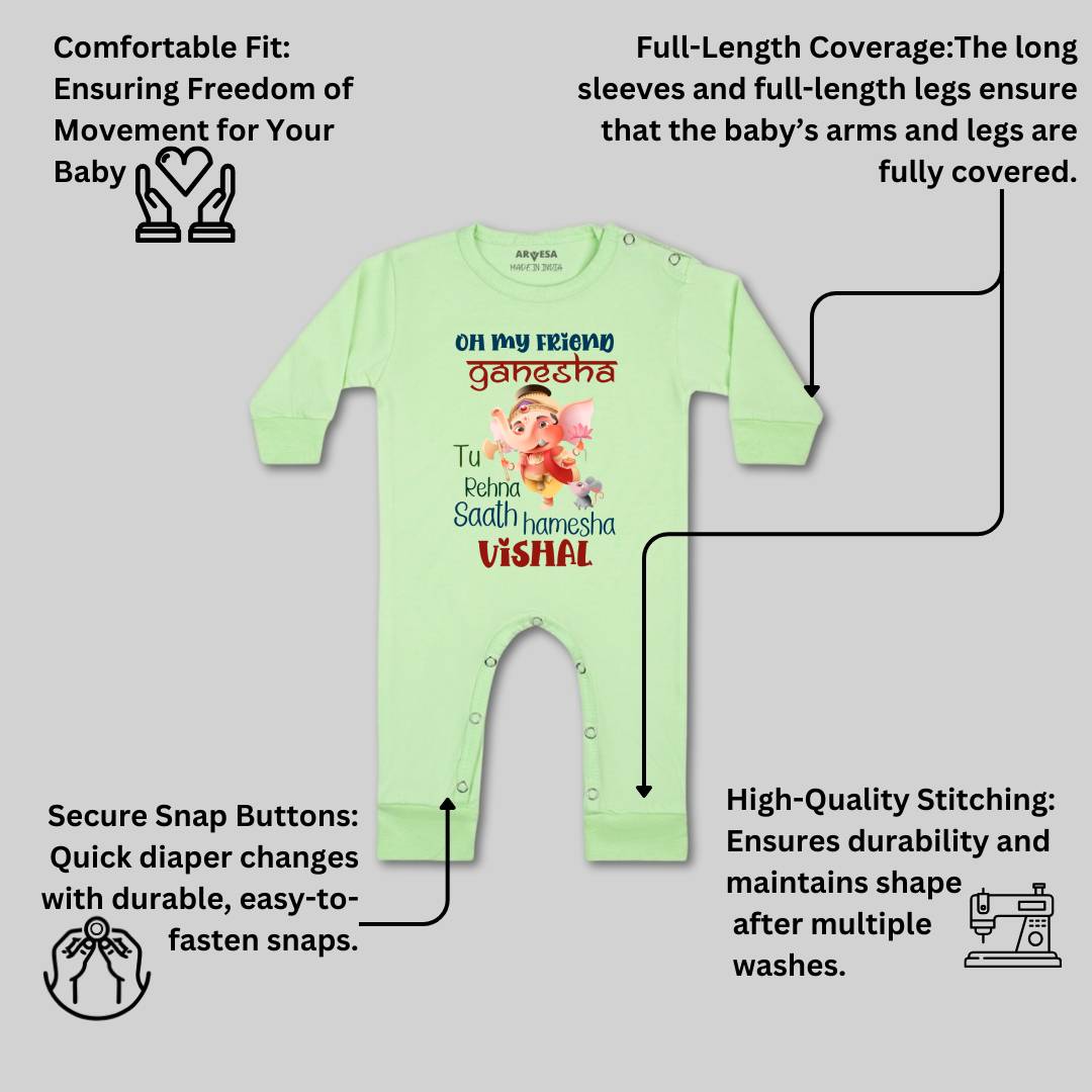 Arvesa My First Ganesh Chaturthi  Baby Boy & Girl Dress