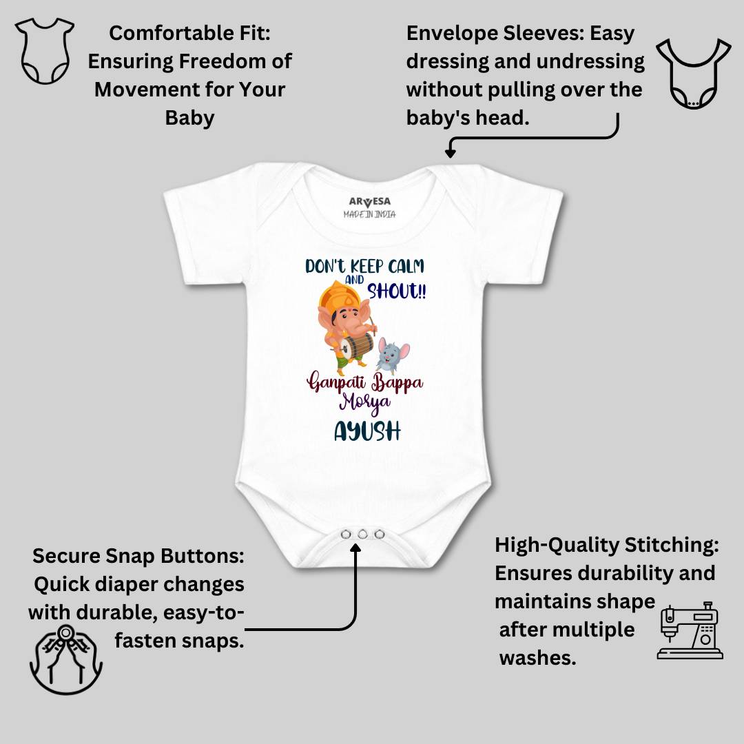 Arvesa My First Ganesh Chaturthi  Baby Boy & Girl Dress