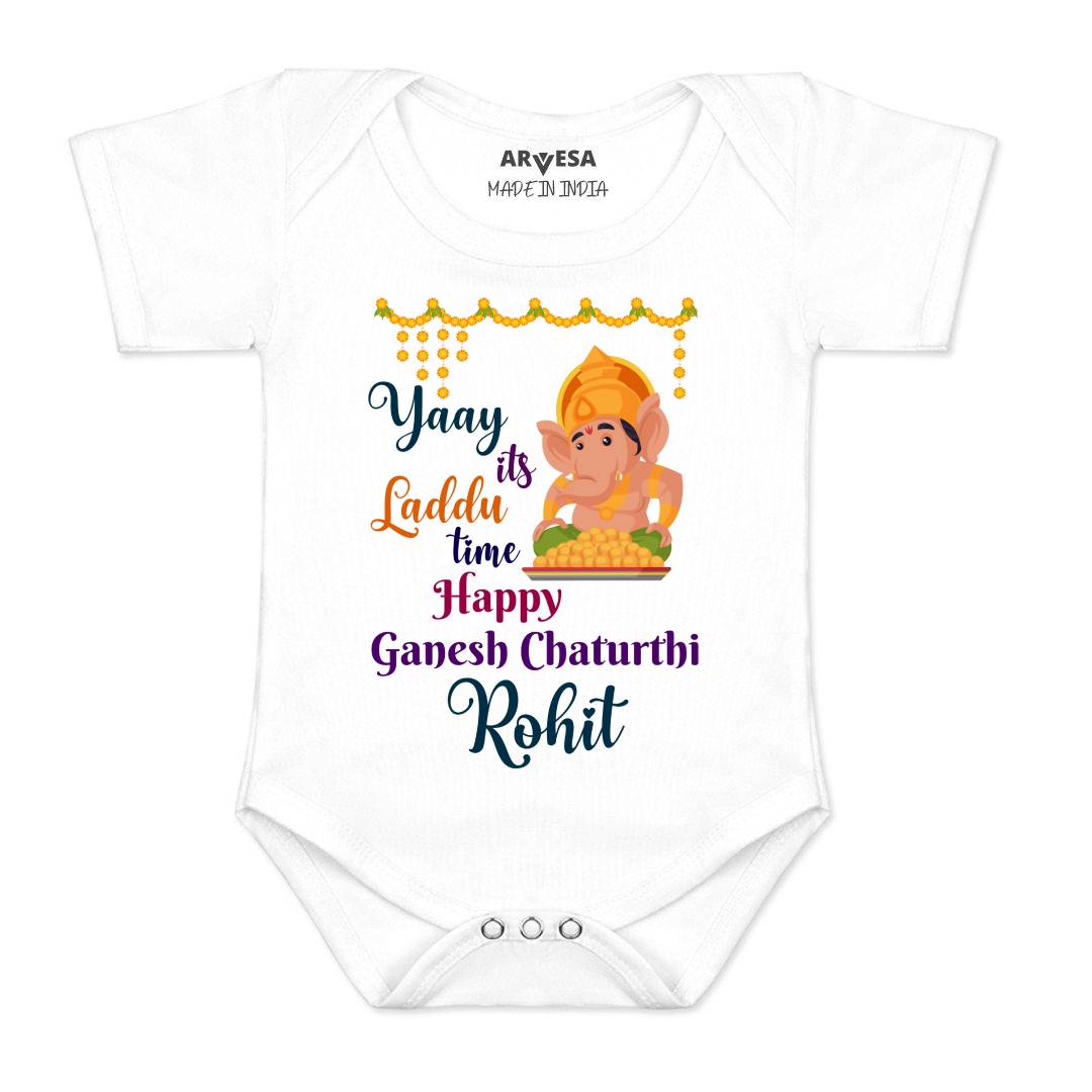 Arvesa My First Ganesh Chaturthi  Baby Boy & Girl Dress