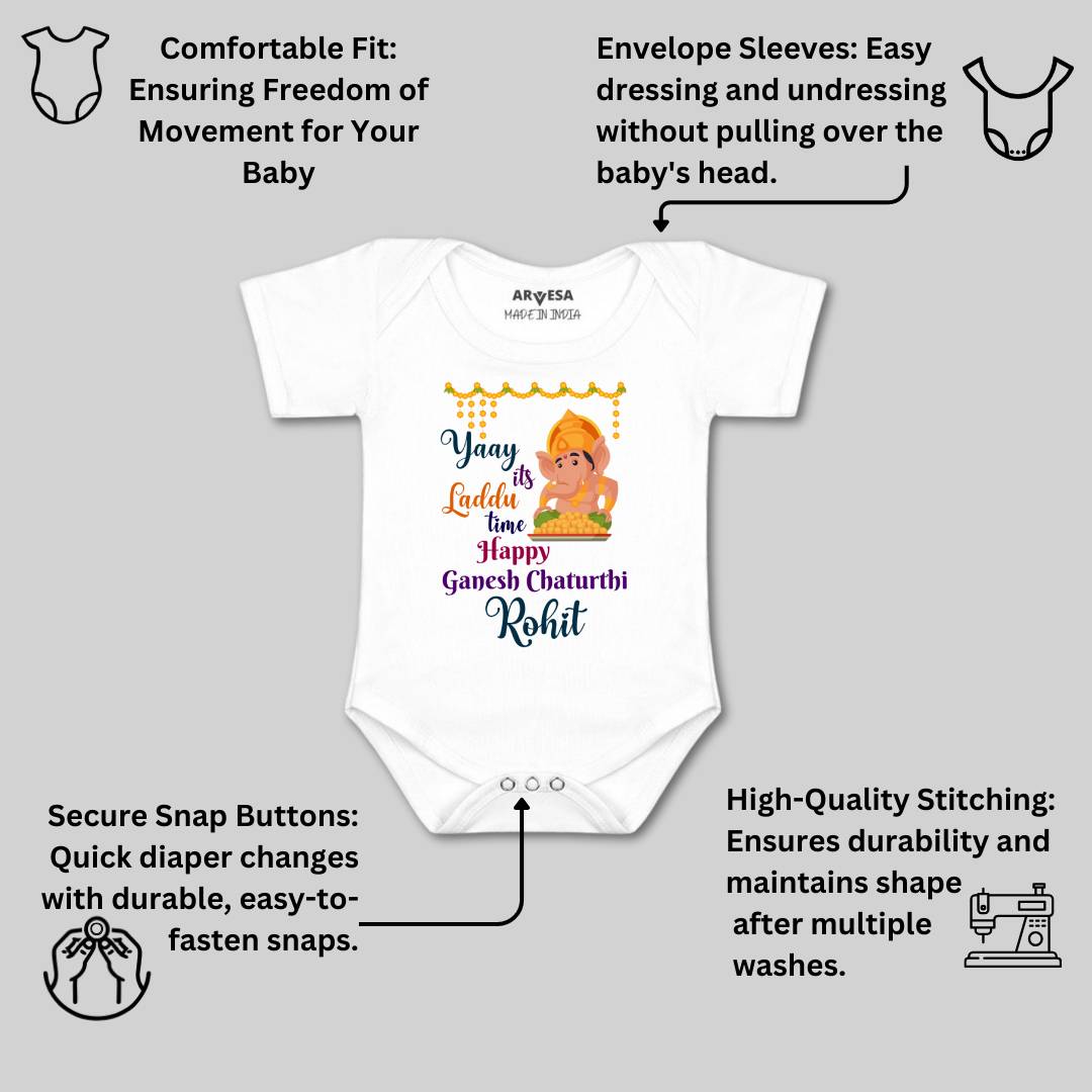 Arvesa My First Ganesh Chaturthi  Baby Boy & Girl Dress