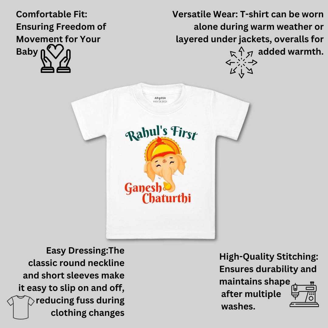 Arvesa My First Ganesh Chaturthi  Baby Boy & Girl Dress