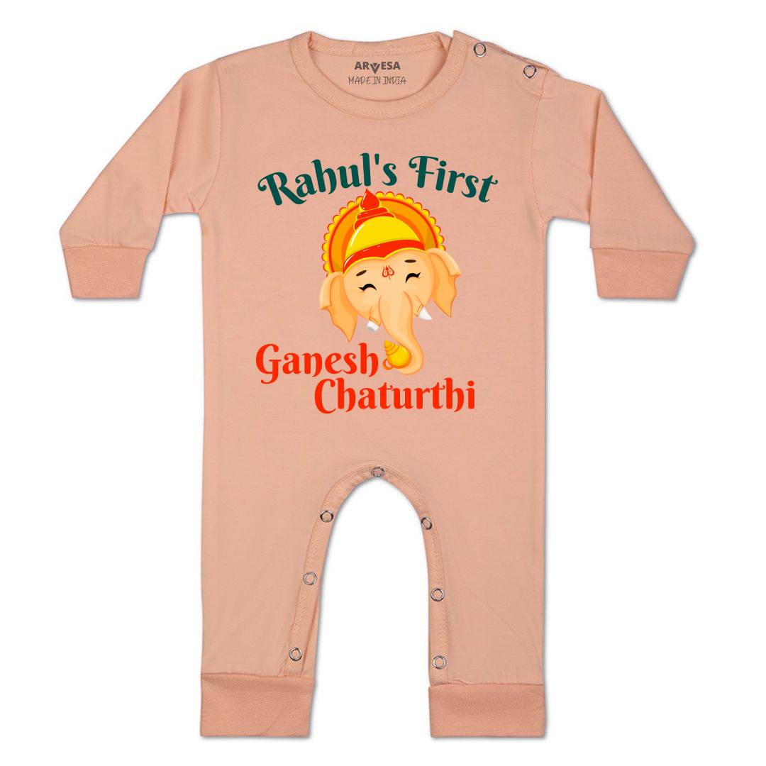 Arvesa My First Ganesh Chaturthi  Baby Boy & Girl Dress