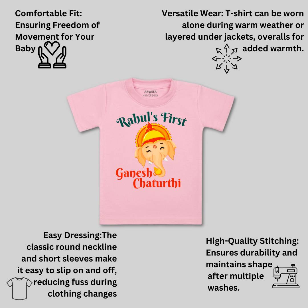 Arvesa My First Ganesh Chaturthi  Baby Boy & Girl Dress