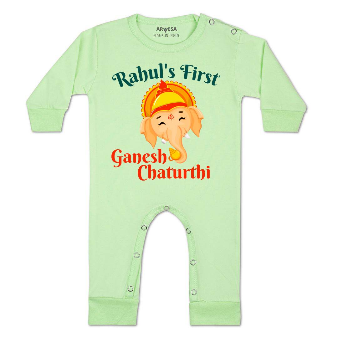 Arvesa My First Ganesh Chaturthi  Baby Boy & Girl Dress