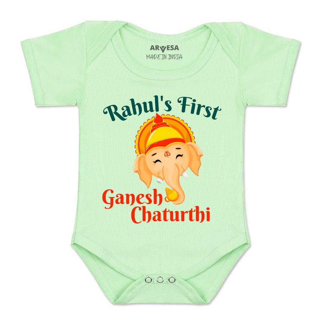 Arvesa My First Ganesh Chaturthi  Baby Boy & Girl Dress