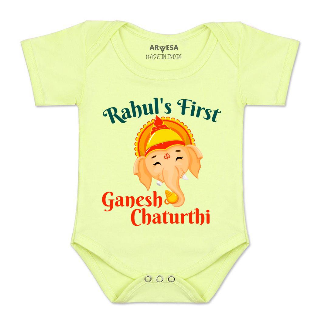 Arvesa My First Ganesh Chaturthi  Baby Boy & Girl Dress