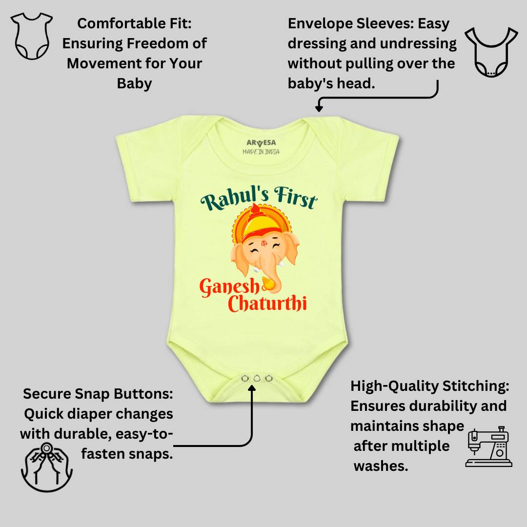 Arvesa My First Ganesh Chaturthi  Baby Boy & Girl Dress