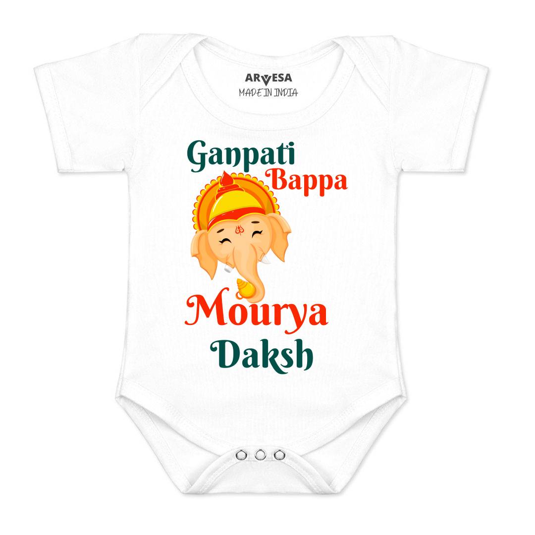 Arvesa My First Ganesh Chaturthi  Baby Boy & Girl Dress