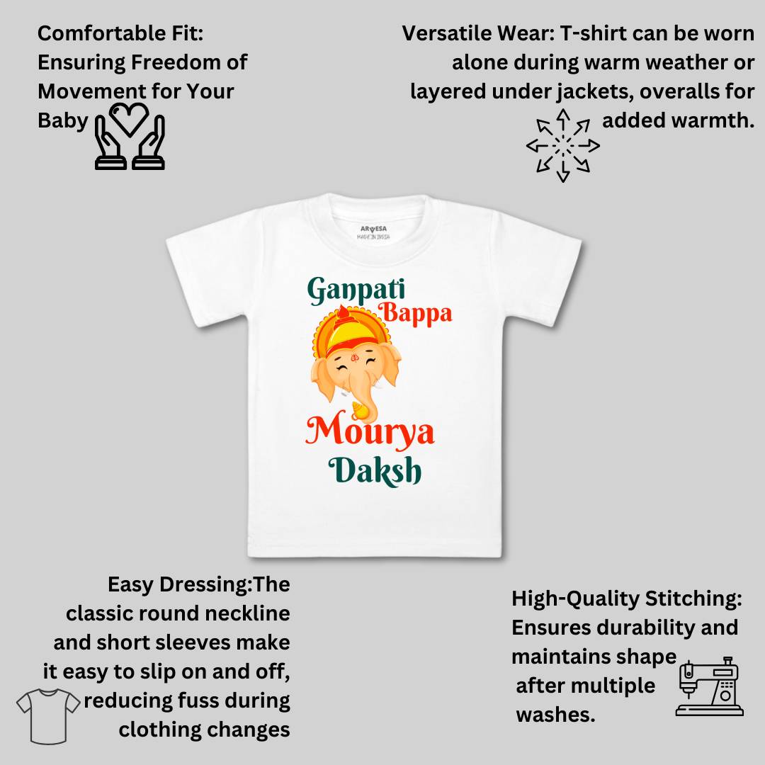 Arvesa My First Ganesh Chaturthi  Baby Boy & Girl Dress