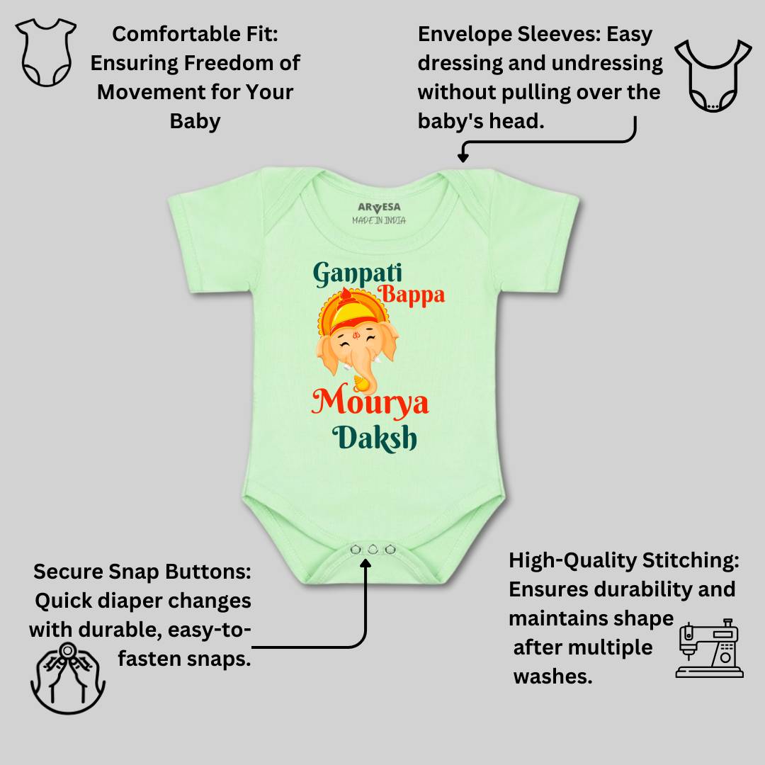 Arvesa My First Ganesh Chaturthi  Baby Boy & Girl Dress