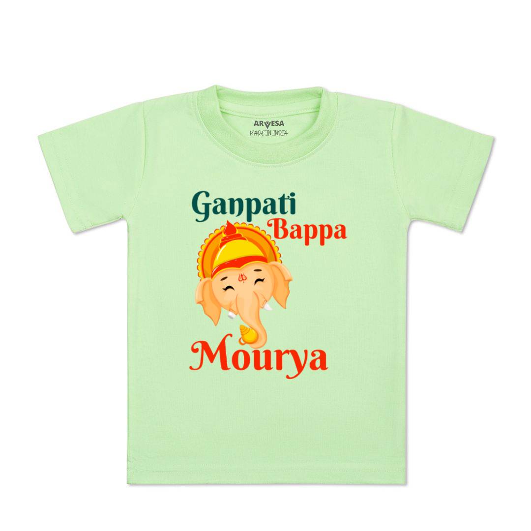 Arvesa Design-1054 Ganpati My First Baby Boy and Baby Girl Dress .