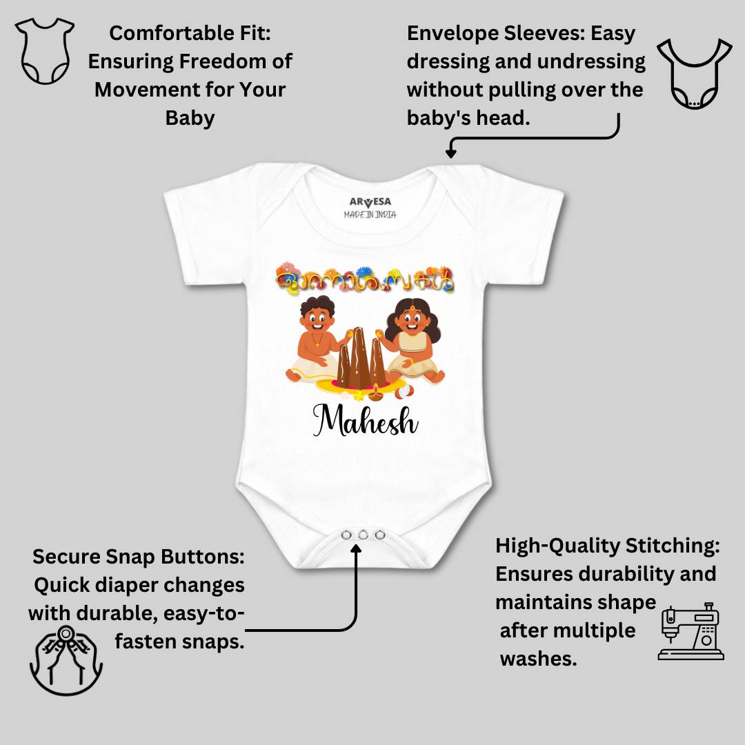 Arvesa My First Onam  Baby Boy & Girl Dress