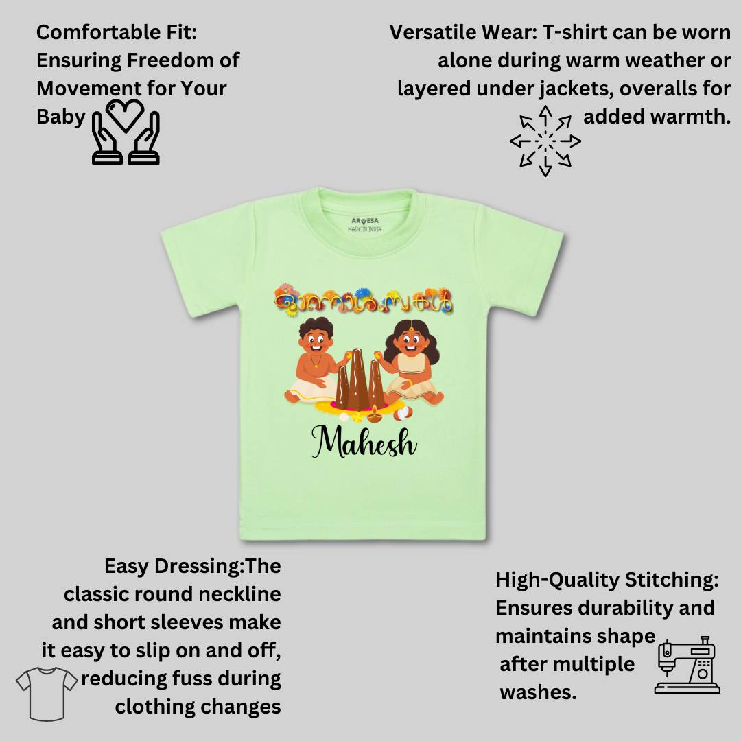 Arvesa My First Onam  Baby Boy & Girl Dress