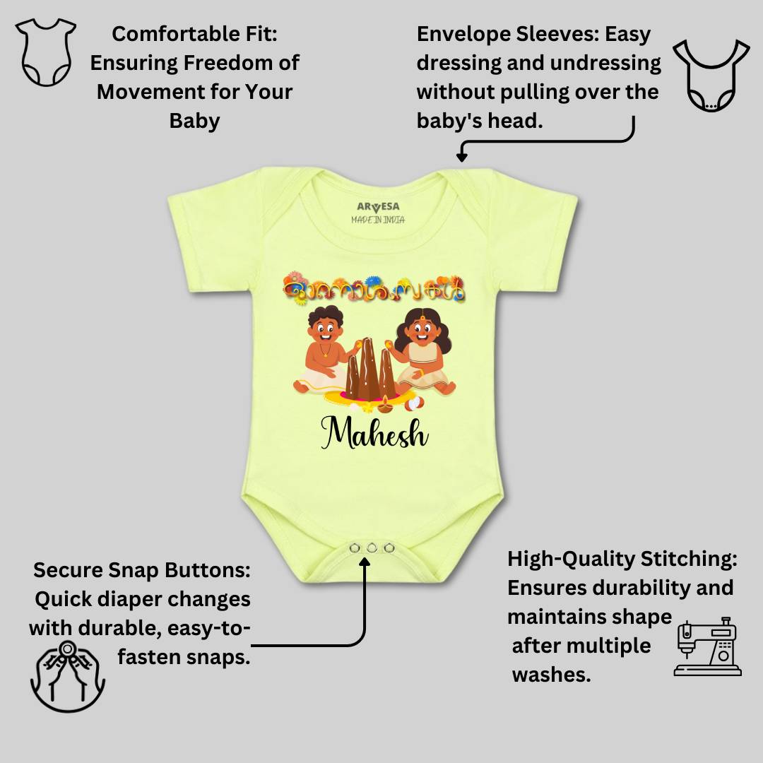 Arvesa My First Onam  Baby Boy & Girl Dress