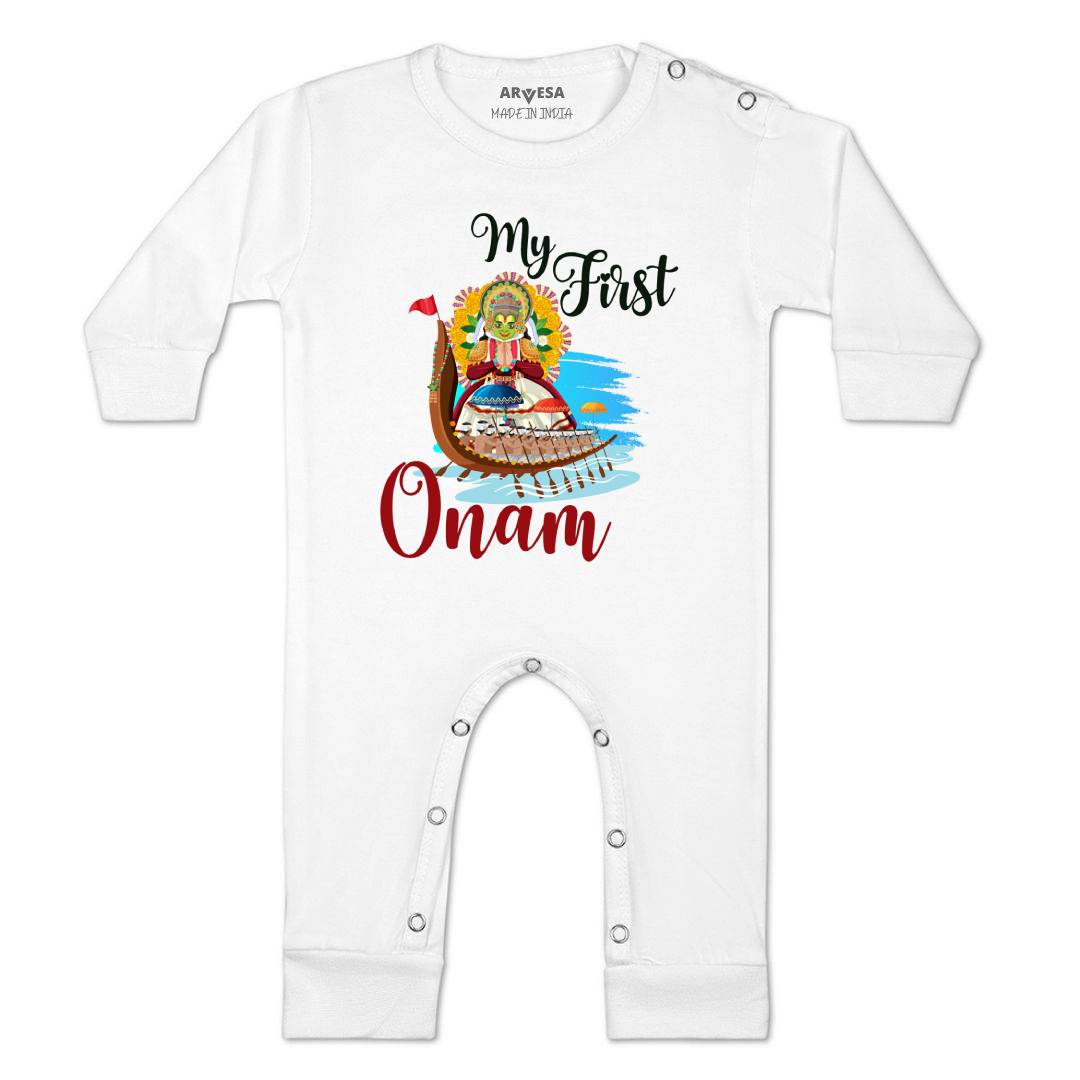 Arvesa Design-1056 Onam My First Baby Boy and Baby Girl Dress .