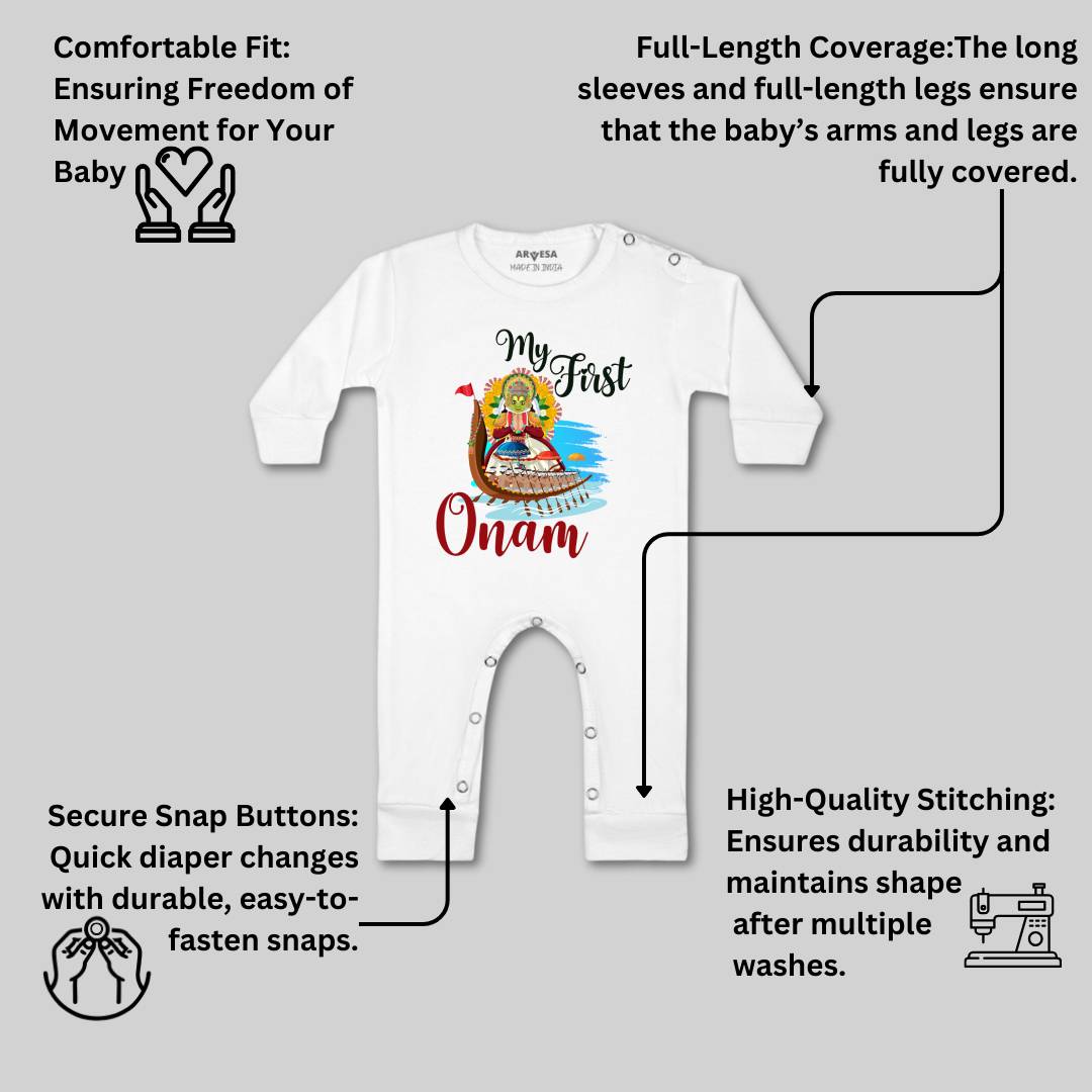 Arvesa Design-1056 Onam My First Baby Boy and Baby Girl Dress .