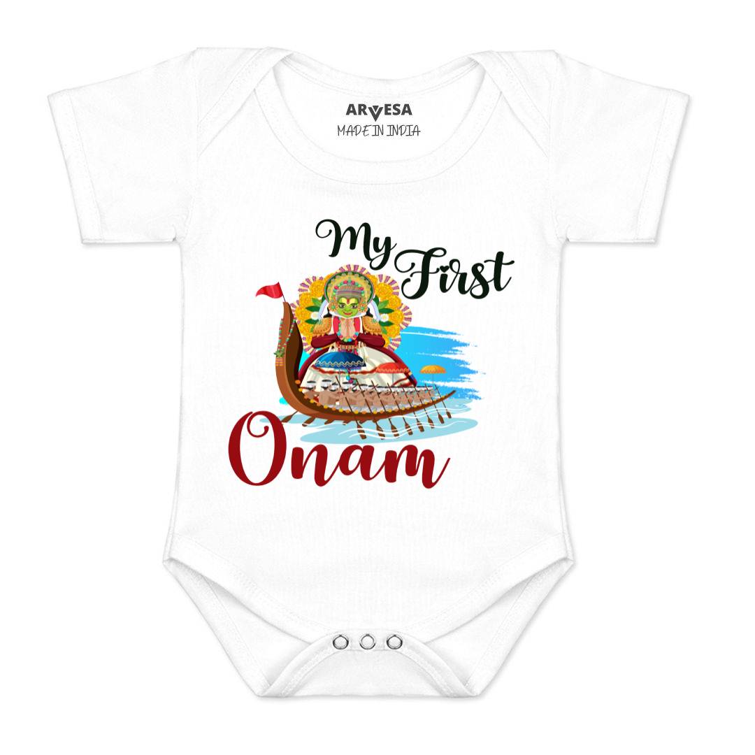 Arvesa Design-1056 Onam My First Baby Boy and Baby Girl Dress .