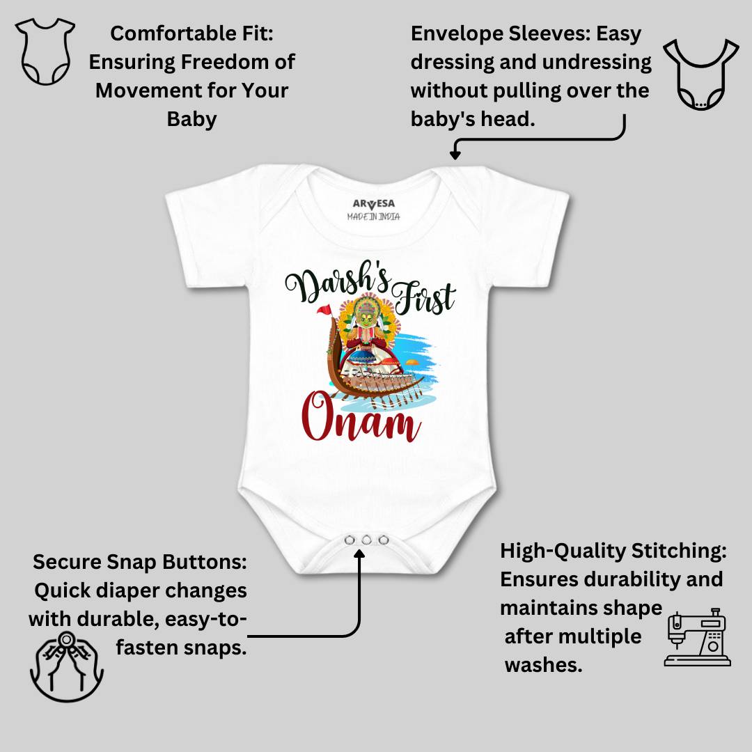 Arvesa My First Onam  Baby Boy & Girl Dress